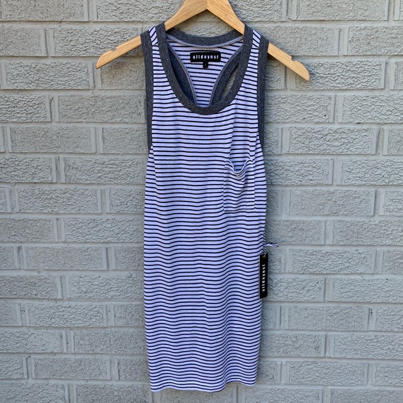 NSF Tops - NEW NSF Striped Racerback Tank Top